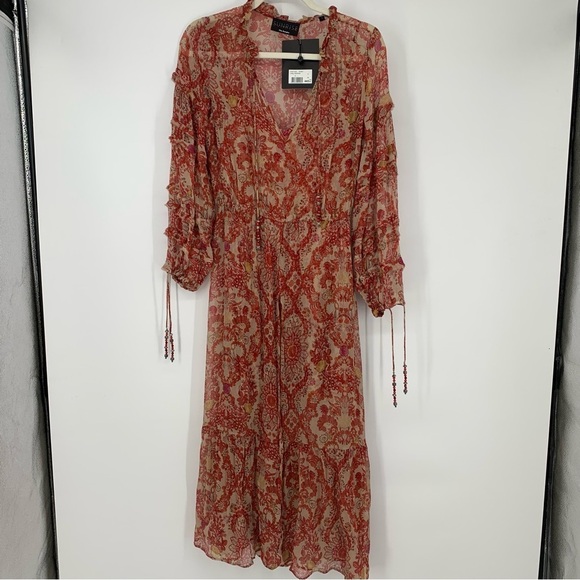 NEW Sunrise by the Kooples Boho Maxi Dress Size 1 - Picture 10 of 12